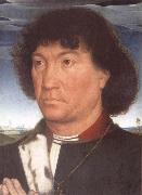 Hans Memling Portrait of a Man at Prayer before a Landscape oil painting on canvas